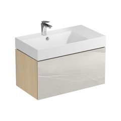 Cersanit Vanity Unit Lake Stone + Basin 80cm
