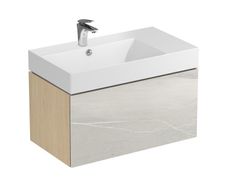 Cersanit Vanity Unit Lake Stone + Basin 80cm