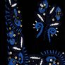 Blue Velveteen Beaded Vest Image 3