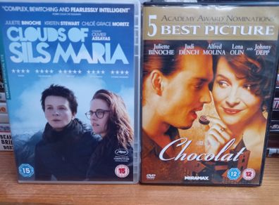 Clouds Of Sils Maria + Chocolat Dvd Juliette Binoche Johnny Depp