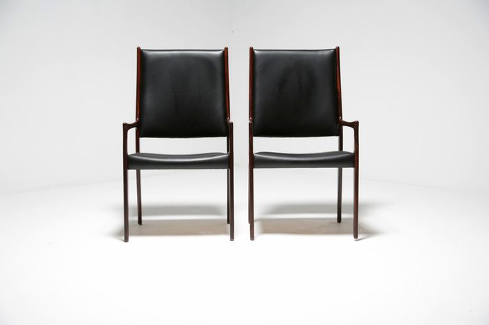 Vintage Danish Rosewood Dining Chairs by Johannes Andersen for Mogens Kold