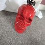 Halloween Red Ceramic Skull Candy Dish Image 10
