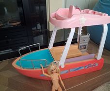 Barbie Yacht, Barbie Dolls and Baby Station
