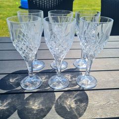 Galway crystal set of 6 wine glasses