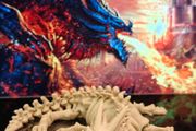 3D Printed Fully Articulating Dragon Skeleton