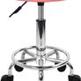 NEW SALE | Swivel Rolling Stool Height Adjustable PU Leather Cushion Salon Vanity Massage Office Stool Chair Small Image 6