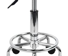 NEW SALE | Swivel Rolling Stool Height Adjustable PU Leather Cushion Salon Vanity Massage Office Stool Chair