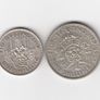 G.B.1944 &1945. 1/-,& 2/-, 50% Silver Coins ( no.439) Image 2
