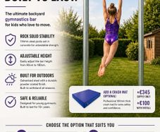 Kids Outdoor Gymnastics Bar