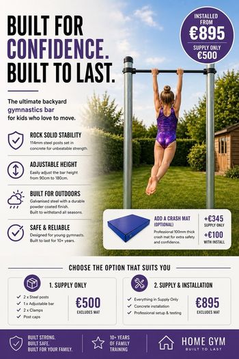 Kids Outdoor Gymnastics Bar