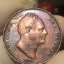 1831 Penny William IV Nice Grade With Toning Image 2