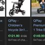 Kids tricycle 3in1 Qplay Image 3
