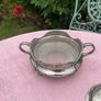 Pewter sugar bowl with glass insert Image 5