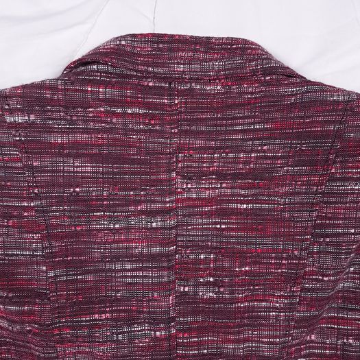 Marks & Spencer Pink Red Textured Tweed Button-Up Tailored Slim Fit Blazer 10UK/38EU