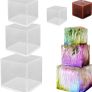 SALE | 6 Pcs Sphere Cube Resin Moulds, FineGood Clear Resin Moulds Silicone Epoxy Resin Moulds DIY Crystal Ball Silicone Mould for Resin Candle Soap Image 2