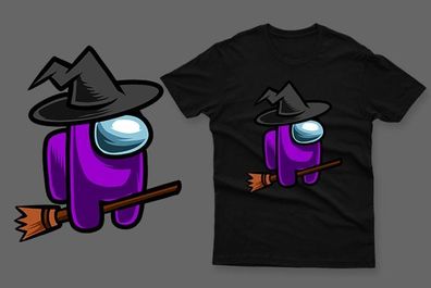 Purple witch among us t-shirt impostor t-shirt