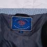 Peoeha Vintage Dusty Blue & Cream Fluffy Fuzzy Argyle Knit Button-Front Rose Cardigan Size L Image 2