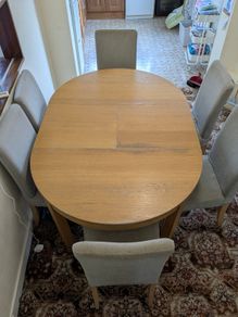Ikea Dining table and 6 chairs