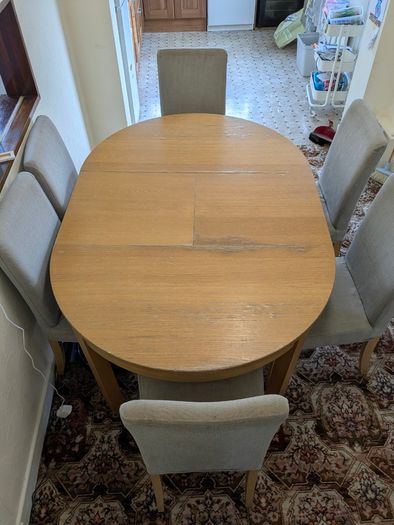 Ikea Dining table and 6 chairs