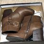 Forever 21 Brown leather boots in as new condition Size4 Image 2