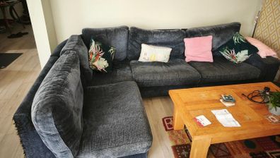 Large Navy corner sofa