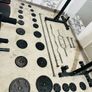 Heavy Duty Rack Stands Iron Weights Set Of Bars Image 6