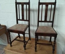 Vintage Barley Leg Chairs