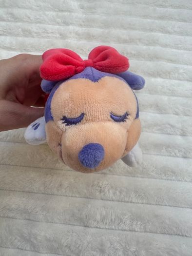 Disney Sleeping Minnie Mouse Mini Cuddleez approx. 6" Plush Used Please see photos