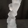 Frosted Glass Cherub Candlesticks Image 6