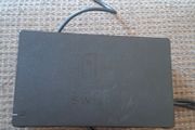 Portable Nitendo Switch, charging dock.