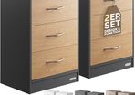 Set of 2 bedside lockers bedside drawers  bedside table