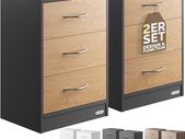 Set of 2 bedside lockers bedside drawers  bedside table