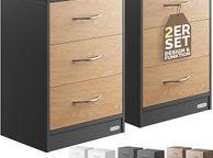 main image for ad Set of 2 bedside lockers bedside drawers  bedside table