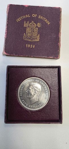 1951 King George VI Festival of Britain Crown (Five Shillings coin)