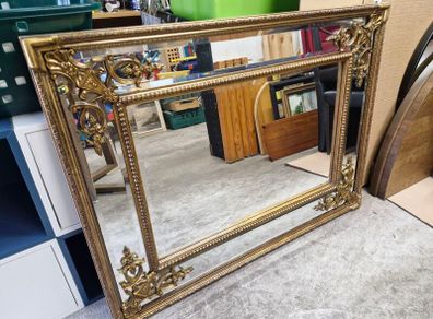 Ornate Reproduction Rocco Revival/Baroque Cushion Mirror