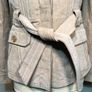Atmosphere Ladies Beige Leather Jacket Size 8 Image 4