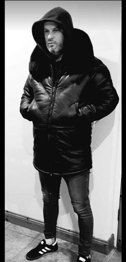 Goose country Leather down filled jacket xl bnwt super warm