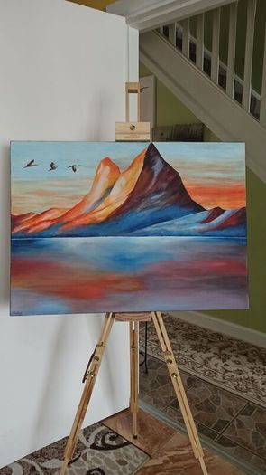 Original large abstract canvas painting