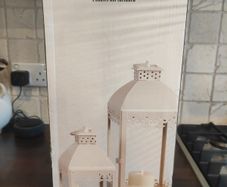Lanterns - set of 2 - Brand new - Cream