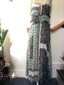 Zara parsley print dress, new, size M