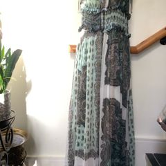 Zara parsley print dress, new, size M
