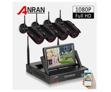 ANRAN 1TB, 4Pce 2.0MP Security Camera System Wireless Wi-Fi With Audio Recording Nigh-vision Waterproof