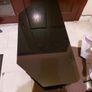 Tempered Glass Black TV Table, 60cm x 40cm, height 50cms, in like new condition Image 4