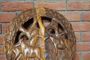 African wood carvings x 3