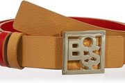 HUGO BOSS Ladies Leather Belt, 50480662 Medium Beige261, 70 / S
