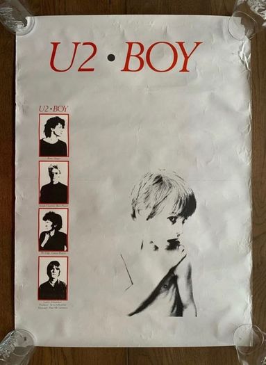 U2 - Boy (Super rare, vintage, 1980 Island UK promotional only instore poster.