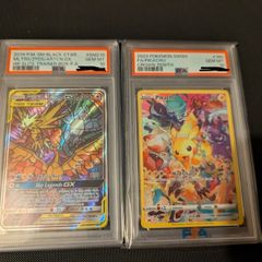 Pokemon PSA 10 Moltres Zapdos Articuno GX & Pikachu Crown Zenith