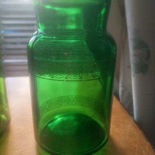 Apothecary Green Jars