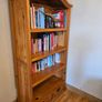 Large 4 shelf , 2 drawer Bookcase. Mexican Pine. Image 3