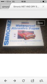 Simoniz sand paper